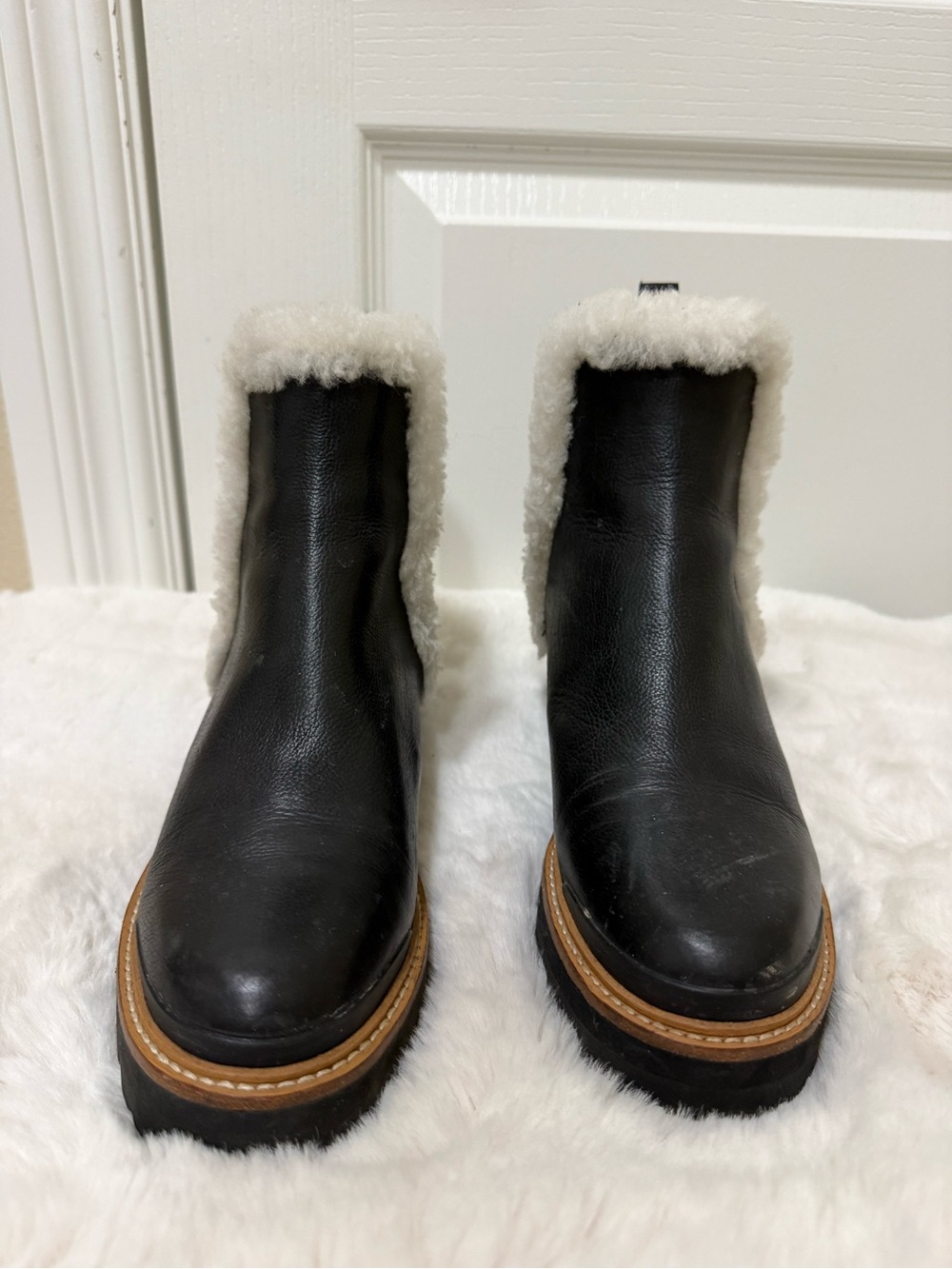 Marc Fisher - Women’s Black Leather Ankle Boots